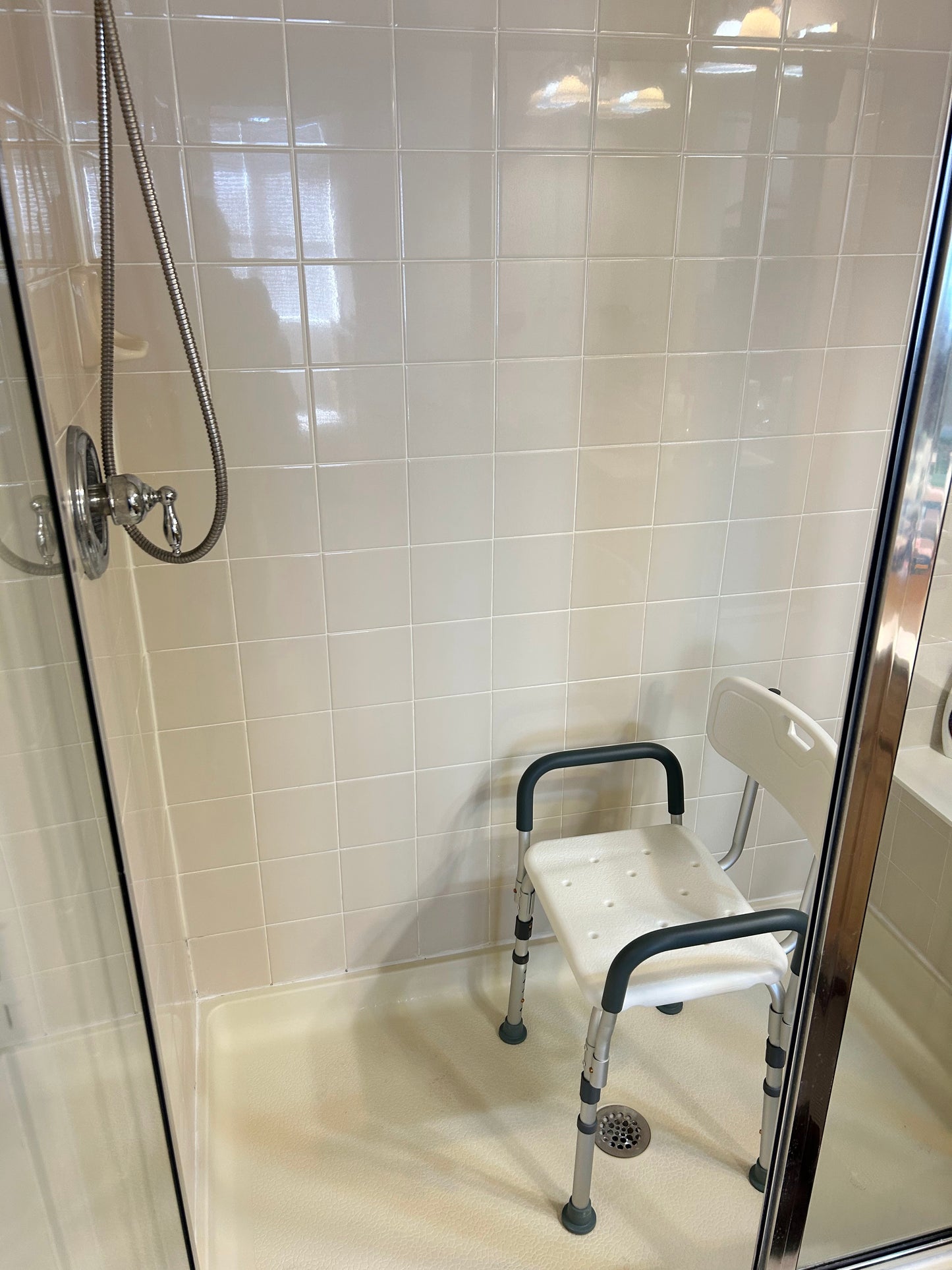 Shower Chair with Back support and Handles